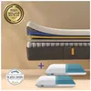 EMMA | Pack Matelas Hybride II 140x200 + Oreillers Original | Mémoire ...