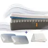 Emma EMMA  Pack Matelas Hybride II Plus 140x200 + Oreiller Nuage Elite + Couette  Mémoire de Forme + Ressorts  Housse Plus Respirante