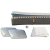 Emma EMMA  Pack Matelas Original II Plus 160x200 + Oreiller Nuage Elite + Couette  Ressorts + Mémoire de Forme  Housse Plus Respirante