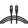 CobraTether Câble USB-C vers USB-C 5m - Noir - Droit