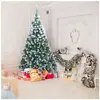 ALIGHTUP Sapin de Noël Artificiel avec neige, 210cm avec 870 Branche en PVC & Support en Fer
