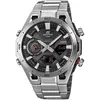 Casio, Montre, ECB-2300D-1AEF, Argent, Noir, (45.80 mm)