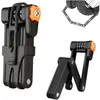 Antivol de vélo, Serrure de vélo pliante portable de 85cm avec 4 Chiff...