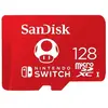 Carte mémoire microSDXC SanDisk 128 Go pour Nintendo Switch - Rouge - Vitesse de lecture 100 Mo/s