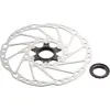 SHIMANO Mixte - Adulte E-SMRT64LEC Disque de Frein, Argent, Diamètre: 203mm