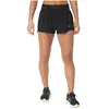 Short Asics Metarun Split Noir Femme, Taille L