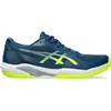 ASICS Solution Swift FF 2 Clay, Baskets pour homme, Mako Blue Safety Yellow, 44.5 EU