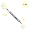 COPIC Ciao Y00, Barium Yellow, Twin Marker avec une pointe de largeur moyenne et une pointe pinceau