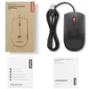 Lenovo - Souris - optique - 3 boutons - filaire - USB - noir, rouge