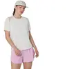 T-shirt Asics Road manches courtes beige femme, Taille XS.