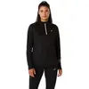 ASICS Haut Zippé Icon - Black, Black XL