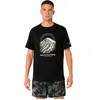 T-shirt Asics Fujitrail manches courtes Noir Blanc, Taille S