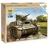 Zvezda Model Kit - US Light Tank M3A1 Stuart - 1:100 Scale