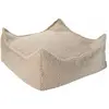 Wigiwama Pouf Ottoman Square Biscuit molletonné