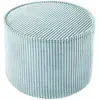 Wigiwama Pouf Peppermint Green velours côtelé