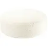 Wigiwama Pouf Ottoman Cream White molletonné