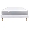 LUXURY LITERIE - Ensemble matelas + sommier - ZEN - 140 x 190 cm - Tapissier - Ferme  - Face été/hiver