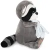 Orange Toys knuffel wasbeer met handdoek - zachte pluche speelgoed.