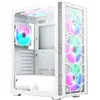 Montech X3 Tour Midi en verre, DRGB, verre trempé, blanc