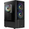 Boitier Moyen Tour ATX AeroCool Quantum RGB v3 avec panneaux vitrés (Noir)