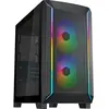 Silverstone fara 312 micro-atx-gehäuse, tempered glass - schwarz