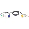 Aten - Câble kvm HD15 / PS2 / Audio