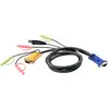 ATEN 2L-5305U - câble clavier/vidéo/souris/audio - 5 m