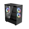 AeroCool Viewport Mini-G-BK-v4 ARGB (schwarz, Tempered Glass x 2) (Mic...