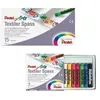 Pentel, Écriture + dessin, Set de craies pour tissu 15 couleurs (15x)