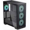 AeroCool Boîtier Midi-Tower - APNX - C1 - Noir - Verre trempé - Refroidissement à eau