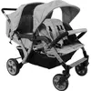 FAMILIDOO Poussette 4 places Lidoo City H4E Full Grey