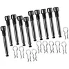Lot de 10 vis axe plaquettes Tektro - noir - 28,5 mm