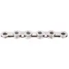 Chaîne de vélo KMC X12 Silver, 1/2" x 11/128", 126 maillons, 12 vitesses, revêtement en nickel, argent