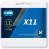 KMC Chaîne unisexe X11 11 vitesses, gris/gris, 114 maillons