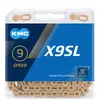 KMC Chaîne de vélo unisexe X9 Ti-n pour adulte Noir Taille 1