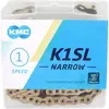 Chaîne KMC K1sl - KMC - 100 maillons - Or Ti-Ni - Mixte - Vélo sur route