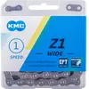 KMC chaîne Z1 large 1/2 x 1/8 pouce 112S argent simple
