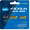 KMC Maillons manquants unisexes pour adulte 12NR Gold Missing Links 12NR - Or.