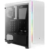 AeroCool AEROCOOL Modèle : Boitier Moyen Tour ATX Rift Tempered Glass RGB avec panneau vitré (Blanc)