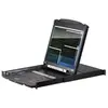 Aten 8x PS/2-USB-VGA double rail LCD-KVM, port Daisy-Chain, RJ-11, TFT...