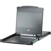 Commutateur KVM, ATEN CL6708MW, 8 ports, Console LCD FullHD 17,3 , DVI + USB, Rail unique 19