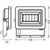 OSRAM Projecteur LED avec classe d'efficacité énergétique A, boîtier e...