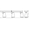 Osram, Applique + plafonnier, LED SPOT PEAR WHITE 3 x 4.3W 2700K GU10 ...