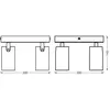 Osram, Plafonnier, LED SPOT OCTAGON BLACK Plate 4x3.4W 927 DIM (920 lm...
