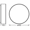 Plafonnier Osram ORBIS PARIS 400mm Beige 2xE27 Design Moderne