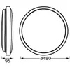 Osram, Applique + plafonnier, ORBIS LONDON 480 mm 36W 830 BK (2200 lm)