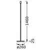 Osram, Lampadaire, Decor Stick Floor Beige Tall E27 (E27)