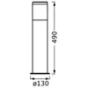 Osram, Éclairage d'extérieur, Endura Classic Ebro 49cm E27 Gris foncé ...