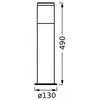 Osram, Éclairage d'extérieur, Endura Classic Ebro 49cm E27 Acier inoxy...
