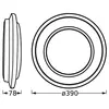 Osram, Applique + plafonnier, ORBIS BERLIN 390 mm 24W 830 BK (1450 lm)
